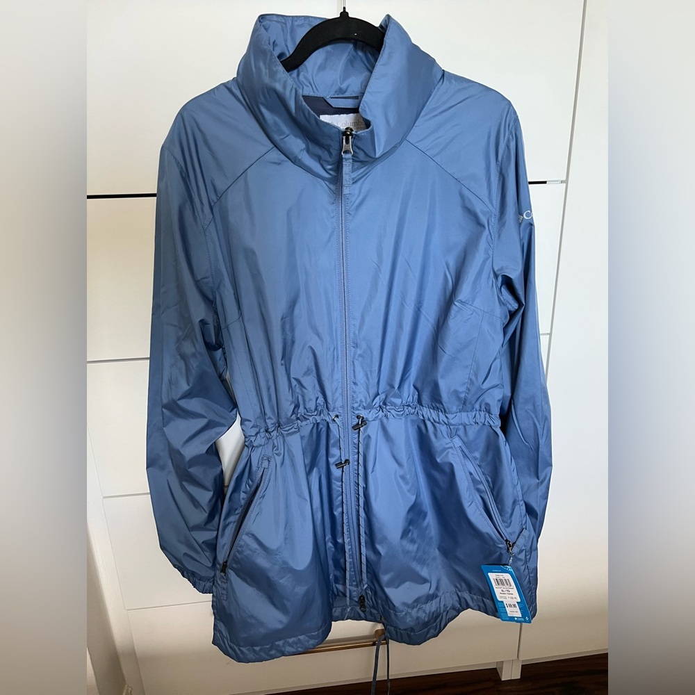 Columbia Sky Blue Women's Windbreaker